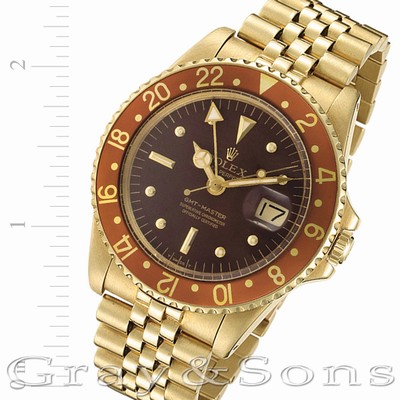 Rolex 1675 GMT-Master Automatic Male 18k yellow gold