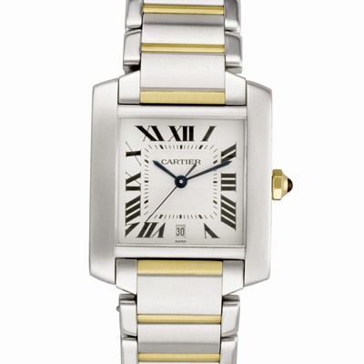 Cartier W51005Q4 Tank Francaise Automatic Male 18k gold & Stainless Steel
