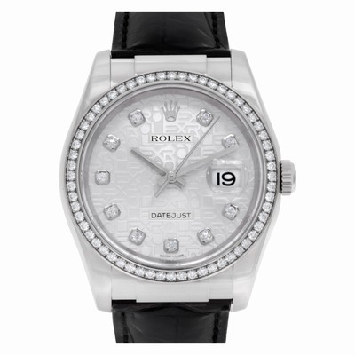 Rolex 116189 Datejust Automatic Unisex 18k White Gold