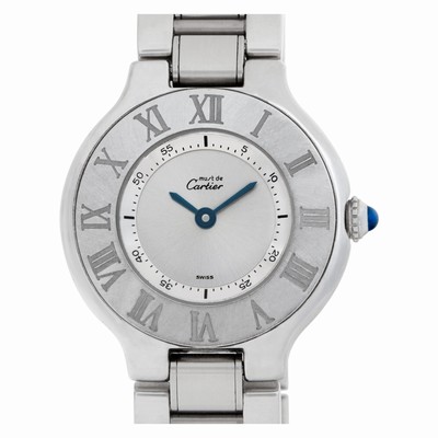 Cartier 1340 21 Quartz Female Stainless Steel