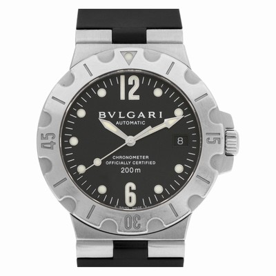 Bvlgari SD 38 S Diagono Acqua Scuba Automatic Male Stainless Steel