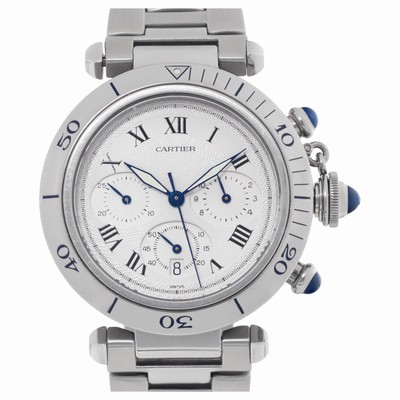 Cartier 1050 Pasha Quartz Male Stainless Steel