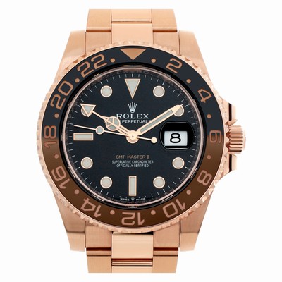 Rolex 126715CHNR GMT-Master II Automatic Unisex 18k rose gold