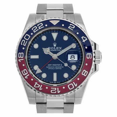 Rolex 126719BLRO GMT-Master II Automatic Male 18k White Gold